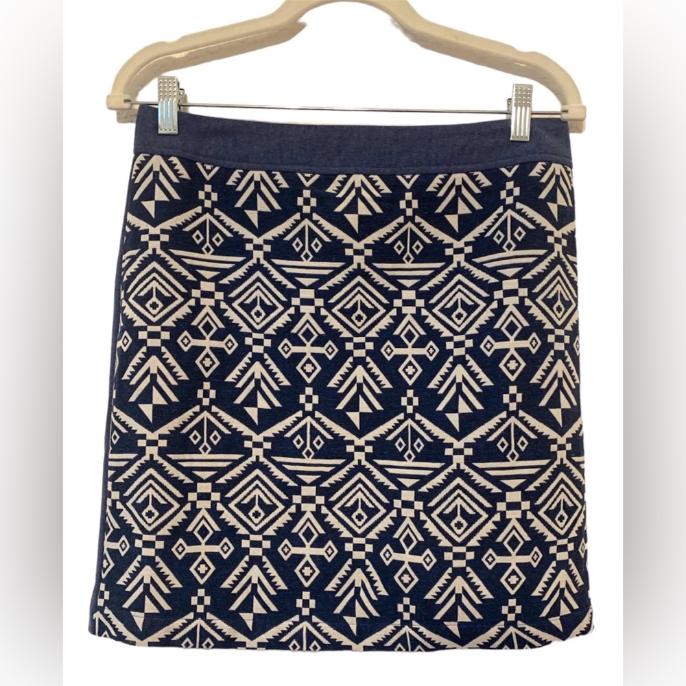 NEW Pixley by Stitchfix Tenille Skirt Sz Medium Blue Tribal Aztec Geometric Boho